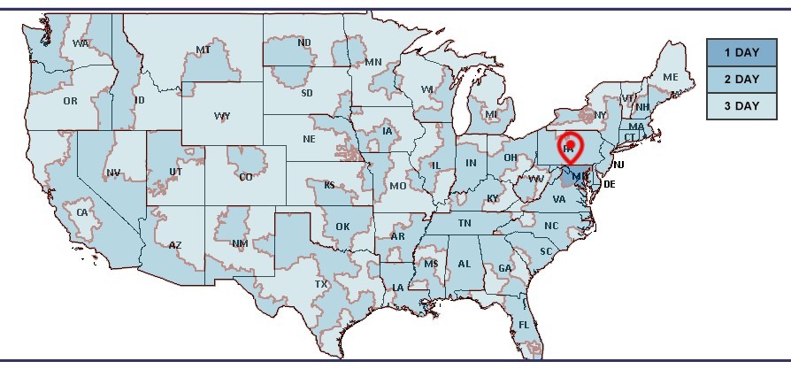 USPS Delivery Map