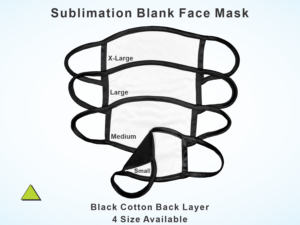 Sublimation Blank White-Black Trim Mask