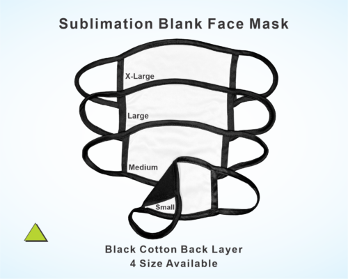 Sublimation Blank White-Black Trim Mask