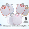 Sublimation blank baby bib