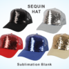 sublimation blank sequin cap hat
